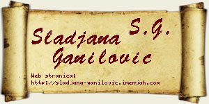 Slađana Ganilović vizit kartica